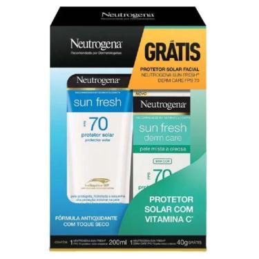 Imagem de Kit Protetor Solar Neutrogena Sun Fresh FPS70 200ml + 40g