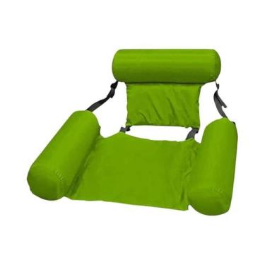 Imagem de Colchão Inflável Dobrável Para Piscina, Rede Flutuante, Espreguiçadeir