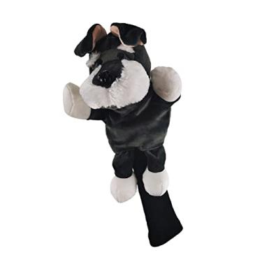 Imagem de Novidade Golf Club Headcover Soft Animal Wood Driver Headcover Protetor Protetor Poeira Portátil Engraçado para Mulheres Homens, Cão