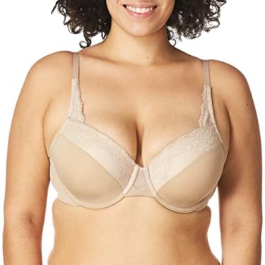 Imagem de Olga Sutiã feminino plus size Cloud 9 com aro de renda, Amêndoa torrada, 40D