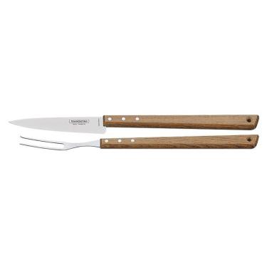 Imagem de Kit Churrasco 2 Peças Tramontina 22399074 Marrom
