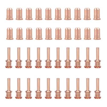 Imagem de KERUE 20 peças 420132 eletrodo 20 peças 420134 bocal adequado para consumíveis de corte plasma PMX 30AIR