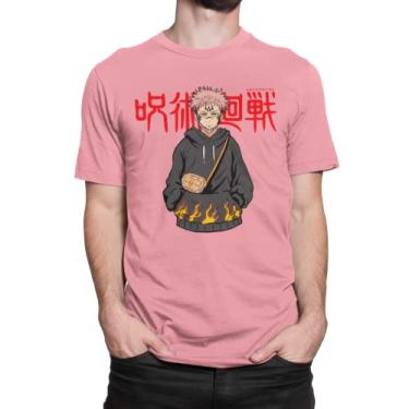 Imagem de Blusa Jujutsu Kaisen Itadori Camiseta Anime Jujutsu Serie (XG, Rosa)