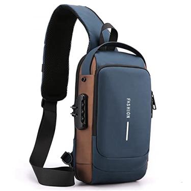 Imagem de LuckyWin pochete transversal masculina esportes viagens,bolsa de peito à prova d'água,s...