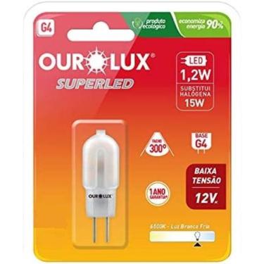 Imagem de Lampada Led G4 Ourolux Bipino 1,2W 12V Kit Com 10