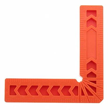 Imagem de MOOKEENONE 1 * Grampo angular em forma de L Régua de fixação quadrada ferramenta manual de fixação para marcenaria