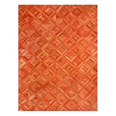 Imagem de Tapete laranja, tapetes de couro, tapete tecido à mão sala de estar mesa de centro quarto cobertor de cabeceira tapete tecido à mão dimensões 160cm × 230cm, 200cm × 300cm (tamanho: 160cm x 230cm)