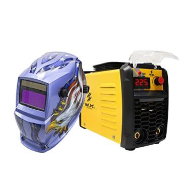 Imagem de Maquina solda inversora wk 225 220v wk + mascara aguia