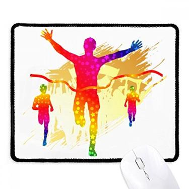 Imagem de Mousepad com estampa de goal de torcida do jogador de futebol americano com borda costurada, tapete de borracha para jogos