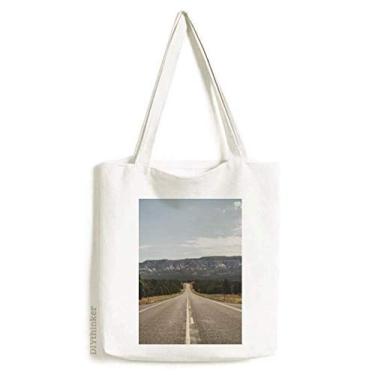 Imagem de Sacola de lona para viagens rodoviárias, céu ao ar livre, bolsa de compras, bolsa casual