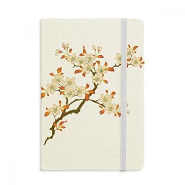 Imagem de Caderno de papel de parede com folhas e plantas, papel de parede, capa dura oficial, diário clássico