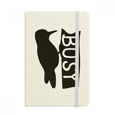 Imagem de Caderno de madeira preta com desenho de animal, capa dura oficial, diário clássico