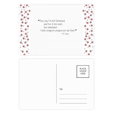 Imagem de Progress Progresses Too Fast Citações Christmas Christmas Flower Celebration Cartão postal Bênção Cartão de correio