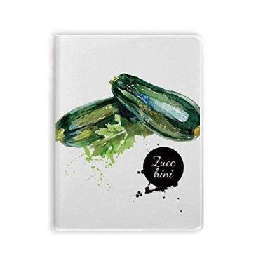 Imagem de Zucchini Diário de capa macia para caderno de aquarela saudável e saudável