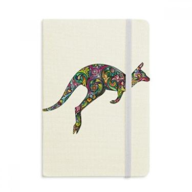 Imagem de Caderno de ilustração de desenho colorido Austrália Kangaroo capa dura diário clássico A5