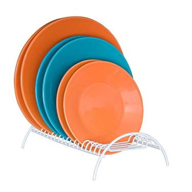 Imagem de Suporte Para Pratos Aço Branco - Comporta de 15 a 17 Pratos