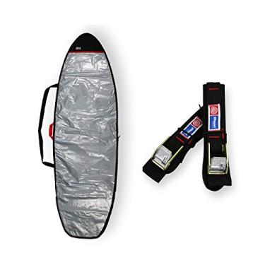 Imagem de CAPA PRANCHA FISH REFLETIVA ACOLCHOADA 5.8 A 5'11 + FITA RACK 5M - MAORI EXTREME