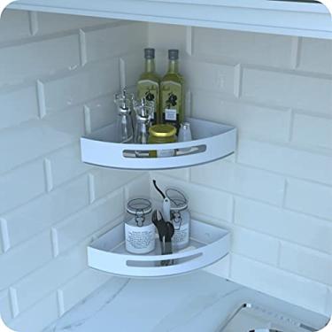 Imagem de Kit 2 Porta Temperos e Condimentos de Parede Branco Multiuso