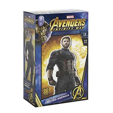 Imagem de Puzzle Contorno Capitão América Grow