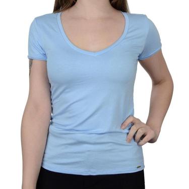 Imagem de Camiseta Feminina Lunender Viscose Azul Bright - 00236-Feminino