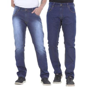 Imagem de Kit Masculino 2 Peças - Calça Skinny Jeans Escuro E Calça Skinny Jean