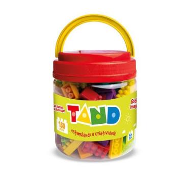 Imagem de Blocos De Montar Infantil 150 Peças Pote Tand Kids Toyster