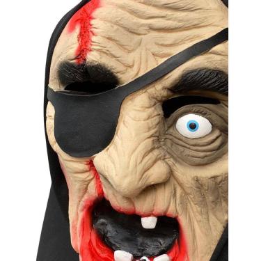 Imagem de Fantasia Máscara Pirata Idoso Assustador c/ tapa olho Terror