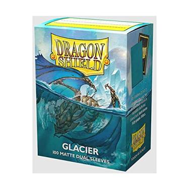 Imagem de Sleeve Dragon Shield Standard Padrão Dual Matee Glacier Azul Geleira Magic RPG TCG Board Game com 100