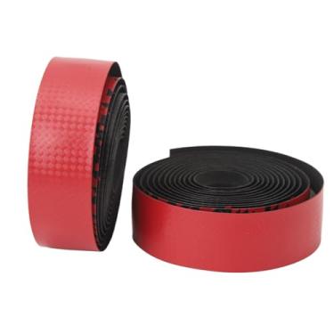 Imagem de Fita do Guiador da Bicicleta, Fita Confortável da Barra da Bicicleta do Aperto para Bicicletas do Ciclismo de Estrada (Vermelho)