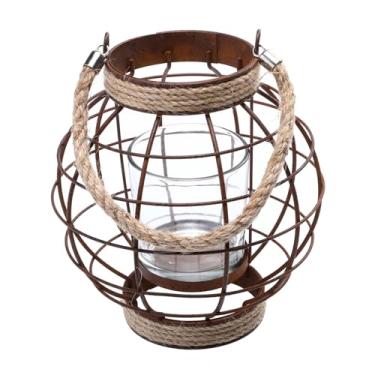 Imagem de LIFKOME 1 Unidade castiçal suporte de vela de gaiola de pássaro decoração de gaiola vintage ornamento castiçais candelabro volta decorações enfeites vela de chá decorar ferro