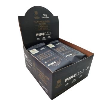 Imagem de Barra de Proteína Chocolate Sea Salt Sem Açúcar 50g Pincbar 12 Unidades