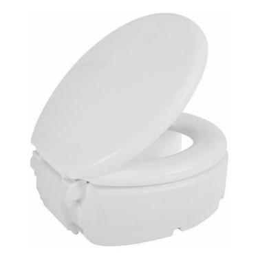 Imagem de Assento Sanitário Almofadado Elevado Branco De 16,5cm Astra