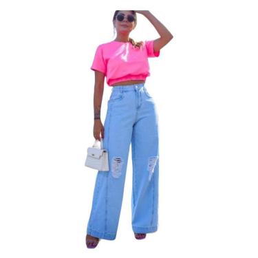 Imagem de calça wide leg