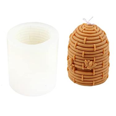 Imagem de Vela colmeia de colmeia molde de silicone fondant bolo chocolate doce molde para vela de cera de abelha, sabão, barras de loção, gesso, argila de polímero