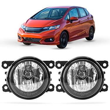 Imagem de DLAA Faróis de neblina para Acura Honda 5 500 S-Type X-Type XK LS Ford Freestyle Ranger Focus Suzuki com lâmpadas de halogêneo H11 12V 55W, 33900STKA11 4F9Z15200A, lente transparente - 1 par