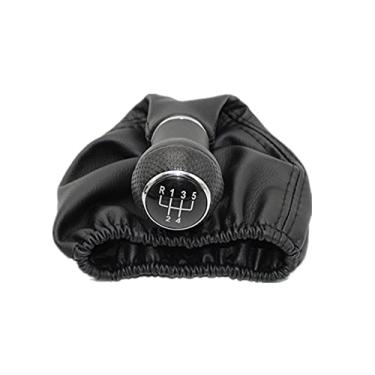 Imagem de TWENOW Manípulos de mudança de marchas para Ibiza 1996 1997 1998 1999 2000 2001 Car-Styling 5 velocidades alavanca de engrenagem do carro manípulo alavanca de câmbio com bota de couro PU linha