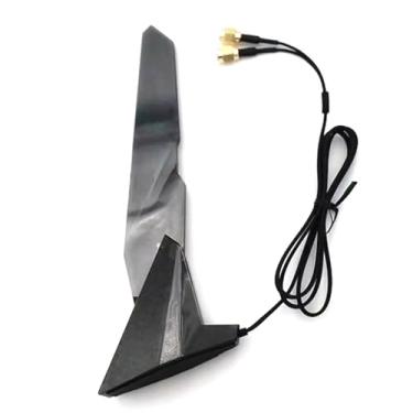 Imagem de ZEZEFUFU Antena WiFi de banda dupla 2,4GHz 5GHz com cabo de extensão para placa-mãe ASUS Z390 Z490 X570 2T2R