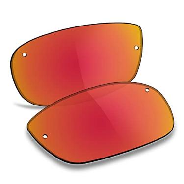 Imagem de TRUSHELL Lentes de reposição polarizadas para óculos de sol Ray-Ban RB3183 63 mm vermelho fogo - Polarizado