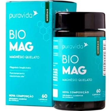 Imagem de BIO MAGNESIO 1200 MG 60 CAPS PURAVIDA | SAÚDE ÓSSEA + DENTAL + MUSCULAR