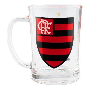 Imagem de Caneca De Vidro Gigante 650ml - Flamengo Acima De Tudo-Unissex