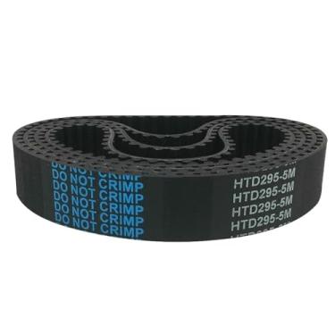 Imagem de Correia de sincronização Correia dentada htd 5m, 295/300/305/310mm, comprimento 10/15/20/25mm, largura 5mm, polia de borracha, dentes 59 60 61 62, correia síncrona Correia de acionamento de borracha(3