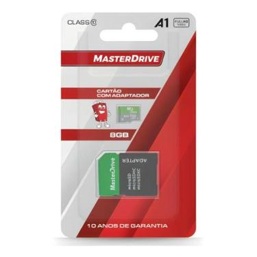 Imagem de Cartão De Memória MicroSD Com Adaptador MasterDrive, 8GB