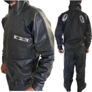 Imagem de Capa De Chuva Motoboy Motociclista Poliéster C Bolso Rm Moto, G