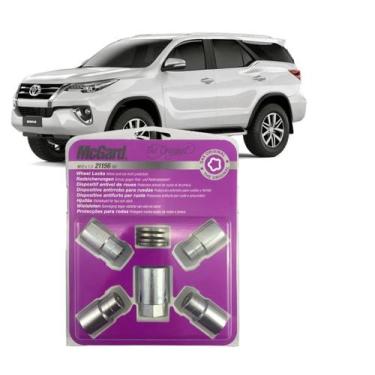 Imagem de Kit Parafuso Porca Antifurto Trava Roda Modelo 21156 Corolla Hilux Com