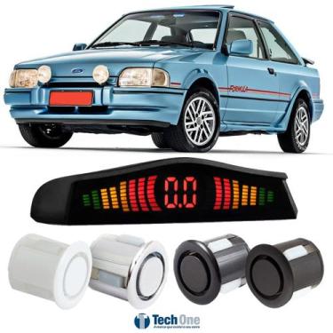 Imagem de Sensor De Estacionamento Ré Display Led Ford Escort - Tech One, Branco