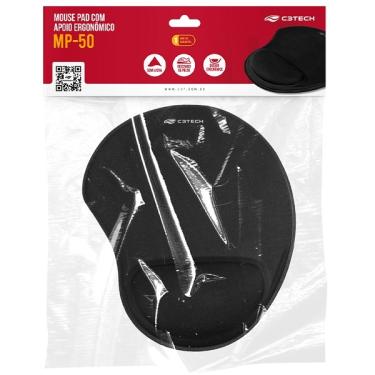 Imagem de Mouse Pad Com Apoio Ergonomico Mp-50 C3 Tech