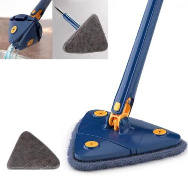 Imagem de Esfregão Triangular Dobrável para Espaços Apertados e Cantos - HIGA