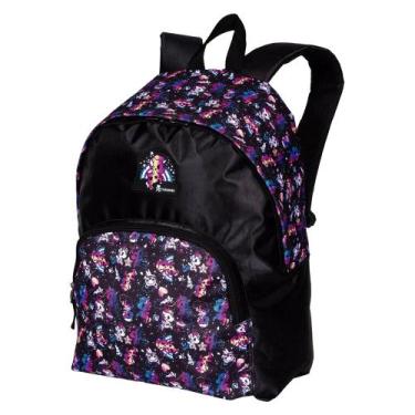 Imagem de Mochila Escolar Juvenil Preta Sestini TokiDoki Unicórnios