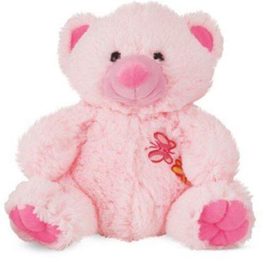 Imagem de Ursinho de Pelúcia Soft Rosa 32 cm Antialérgico - CTX
