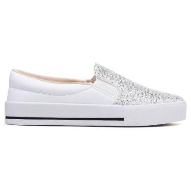 Imagem de Tenis Feminino Infantil Star Casual Sapato Infantil Menina, 27, Branco